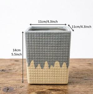 Vente Flash 2026 : Pots de fleurs carrés en céramique, directement de l'usine, pour la décoration moderne de la maison, du bureau et du <span class=keywords><strong>salon</strong></span> - Product Image 3