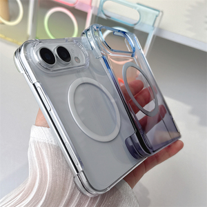 Coque de téléphone magnétique transparente dégradée pour iPhone 18 Fold, protection intégrale en PC haute transparence, pare-chocs avant et arrière - Product Image 5