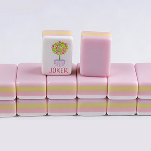 Custom-made Layer 166 Tiles Mah Jongg <b>Set</b> Creative Pink <b>Mahjong</b> <b>Set</b> Modern Acrylic <b>Mahjong</b> Game <b>Set</b> Entainment for Adult - Product Image 2