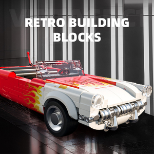 Techinic Moc รถสปอร์ตคลาสสิกชุดของเล่นก่อสร้างอิฐประกอบแบบทำมือสำหรับเด็กผู้ชายมีชิ้นชุดของเล่นตัวต่อก่อสร้าง - Product Image 3