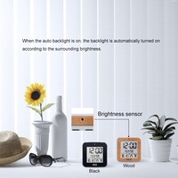 Wecker Temperatur Feuchtigkeit messer Dual Alarm Auto Hintergrund beleuchtung Snooze Thermometer Desktop Auto Digitaluhr Mini Wecker