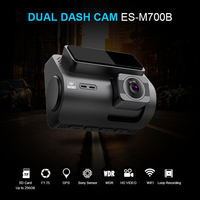 M700 2 pouces 4K WiFi GPS double objectif Dash Cam avant/arrière voiture DVR enregistreur vidéo avec vision nocturne