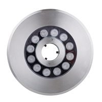 Luces LED Sumergibles para Fuentes de Estanque, Personalizables por el Fabricante, Duraderas, de 12 W, Acero Inoxidable, 12 V CC, 24 V CC, RGB, DMX512, IP68, Resistentes al Agua