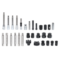 30 Pièces Outil de réparation automobile en acier pour démontage et installation de poulie d'alternateur, outil universel pour VW Audi Ford BMW Benz Volvo GM Toyota Buick