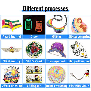 Alfileres esmaltados, fabricante de artesanías de Metal chapado, broche tallado en cámara, lindos pines esmaltados de dibujos animados personalizados con solapa japonesa - Product Image 3