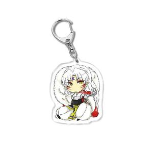 33 styles de figurines <span class=keywords><strong>Inuyasha</strong></span> Sesshoumaru, porte-clés en acrylique imprimé UV, personnage d'anime, porte-clés en plastique, décoration, cadeau - Product Image 2