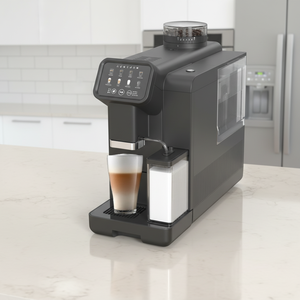 Machine <span class=keywords><strong>à</strong></span> <span class=keywords><strong>café</strong></span> électrique intelligente 19 bars entièrement automatique programmable avec <span class=keywords><strong>moulin</strong></span> intégré réglable et mousseur <span class=keywords><strong>à</strong></span> lait manuel <span class=keywords><strong>à</strong></span> vapeur - Product Image 3