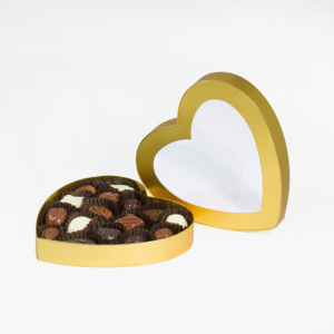 Caja de Regalo de Chocolate en Forma de Corazón Pequeño, Estilo Moderno y Real de Lujo Personalizada - Product Image 2