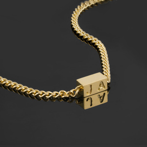 Collar de Cadena Cubana de Oro Amarillo Sólido de 9k y 14k Personalizado, 4MM 6MM 8MM, Collar Unisex Antidesvanecimiento para Mujeres y Hombres - Product Image 6