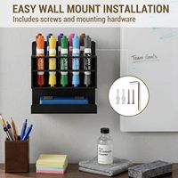 Support d'affichage mural portable en acrylique écologique personnalisé, tableau effaçable à sec pour marqueurs, organisateur de fournitures de classe et de bureau