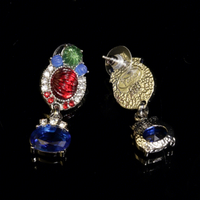 LEPAI Nouveau Collier de Soirée Polyvalent Haut de Gamme pour Femme, Élégant, Incrusté de Strass et de Feuilles Colorées, Style Industriel Raffiné