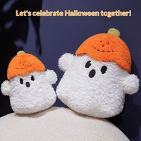 Niedliche Halloween-Kürbis-Geister-Plüschpuppe Weiches Kuscheliges Spielzeug Kawaii für Jugendliche und Frauen zur Heim- und Partydekoration Geschenk