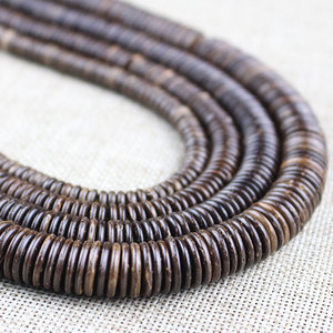ลูกปัดเปลือกมะพร้าวทรงกลมสีธรรมชาติสำหรับทำเครื่องประดับพุทธแบบ DIY สร้อยข้อมือ ของสะสม อุปกรณ์ตกแต่งเมล็ดโพธิ์ - Product Image 3