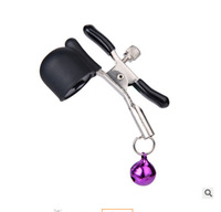 BDSM Brustklammer mit Glocke und Vibration, Sexspielzeug für Sklaven, Brustwarzenklammern, Brust-Vibrator, Stimulations-Sexspielzeug im Schmetterlingsstil für Frauen