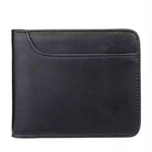 Free Sample 2023 customized retro <b>small</b> slim credit card holder pu leather <b>wallet</b> - Product Image 2