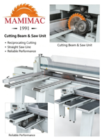 Scie à panneaux automatique à bras oscillant MAMIMAC MM6225 MM6232 pour le travail du bois, 380V 9.35KW, pour machines à panneaux à base de bois