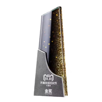Offre Spéciale cadeau d'affaires solide Momentoes métal cristal verre acrylique prix trophée Plaque vierge Base en bois cristal trophée tasse