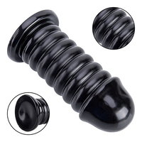 Grand plug anal en PVC souple, écologique, 100% étanche, réaliste, monstre alien, noir, 150 mm, pour jeu anal féminin