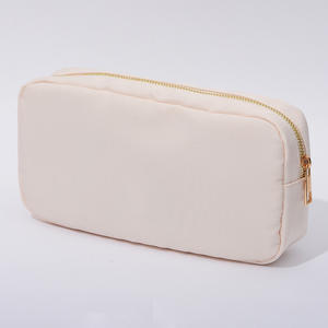 Sac <span class=keywords><strong>de</strong></span> voyage cosmétique en nylon <span class=keywords><strong>de</strong></span> grande taille pour filles, imperméable, avec fermeture éclair dorée multicolore, sac <span class=keywords><strong>de</strong></span> rangement en nylon <span class=keywords><strong>de</strong></span> grande taille - Product Image 2