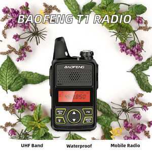 Walkie Talkie Portátil <span class=keywords><strong>Baofeng</strong></span> <span class=keywords><strong>T1</strong></span> <span class=keywords><strong>Mini</strong></span> de 0.5W 2W FRS UHF, Transceptor de <span class=keywords><strong>Radio</strong></span> FM para Aficionados con Función de Llamada SOS - Product Image 3