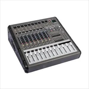 Mélangeur audio professionnel à 8 canaux, table de mixage scène pro