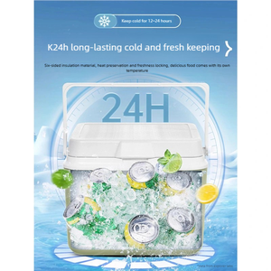 Nevera Portátil de Plástico de 26L, Caja de Hielo Aislada para Acampar, Pescar y Actividades al Aire Libre - Product Image 4