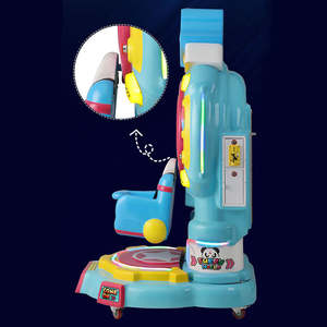 Máquina de columpio giratorio de plástico con monedas para niños, tipo rueda de la fortuna, para parques de atracciones, juego comercial infantil con soporte en inglés - Product Image 5