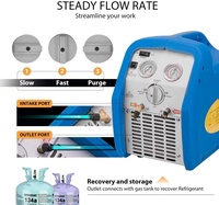 Machine de récupération de réfrigérant d'entretien de climatisation de voiture automatique 1HP pour réfrigérants R32 R410A R134A R22 R407C 1234YF