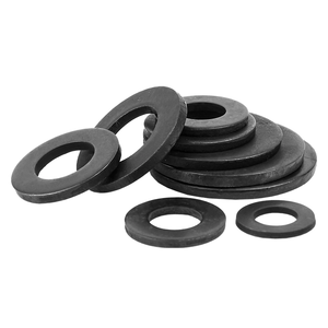 Rondelles de pare-chocs en <span class=keywords><strong>acier</strong></span> inoxydable 304 (18-8), rondelles plates noires pour vis et boulons, grandes rondelles de réparation pour usage domestique et industriel - Product Image 6