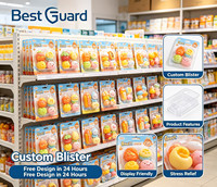 Blíster Personalizado con Bajo MOQ para Juguetes Colgantes, Cubierta Transparente con Diseño de Tarjeta de Papel Personalizable para Exportadores de Juguetes