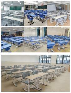 Tiểu kim loại hiện Đại Trường Học & nhà văn phòng lớp học đồ nội thất Set với Ergonomic sinh viên duy nhất bàn và thân thiện với môi ghế - Product Image 6