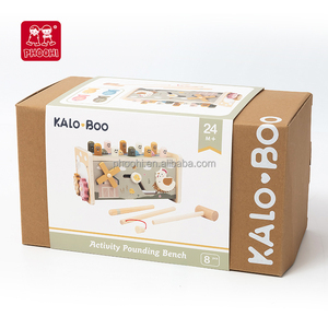 Il gioco educativo di bussare allo spazio giocattolo in legno per bambini per 2 anni 4 migliora la <span class=keywords><strong>fattoria</strong></span> di coordinazione occhio-mano - Product Image 5