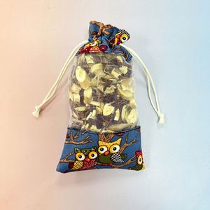 Sachet en organza pour fenêtre à la lavande, sac à cordon en coton et ramie avec logo personnalisé imprimé pour le stockage du thé, du café et des herbes - Product Image 5