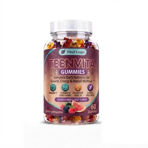 Gomitas TeenVita con Logotipo Personalizado, Venta al Por Mayor OEM, Veganas, Sabor a Frutas, Estilo Caramelo Masticable Suave, Sin Colorantes Artificiales, Marca Privada PIOUS - Product Image 2