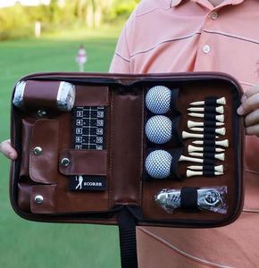 Boîte cadeau de <span class=keywords><strong>golf</strong></span> personnalisée en usine, sacoche en PU pour outils, kit d'accessoires de <span class=keywords><strong>golf</strong></span>, tee, brosse de nettoyage de balles, clip pour télémètre, tableau de scores - Product Image 5
