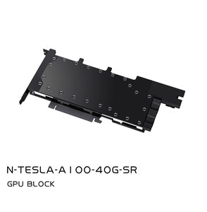 Bloc de refroidissement par eau pour GPU en aluminium <span class=keywords><strong>Bykski</strong></span> N-TESLA-AI00-4OG-SR, design entièrement métallique, pour carte graphique TESLA A100 40 Go - Product Image 2