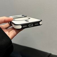 Coque Magnétique Forte Tendance pour iPhone 18 17 Pro Max, en Silicone Antichoc et Anti-Traces de Doigts, Protection Arrière