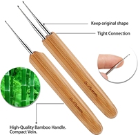 3pcs Dreadlock Crochet pour cheveux Outil pour l'artisanat Dread Locks Crochet Aiguilles 0.5mm