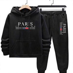 Chándal de Invierno para Hombre de Alta Calidad para Uso en Exteriores, con Logotipo Personalizado, Estampado Sólido, Ecológico, Transpirable, 100% Algodón - Product Image 1