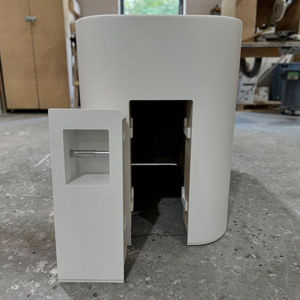 Lavabo de Baño Blanco Móvil de Superficie Sólida para Clínica Médica, Lavabo de Piedra Multifuncional Moderno para Hospital - Product Image 5