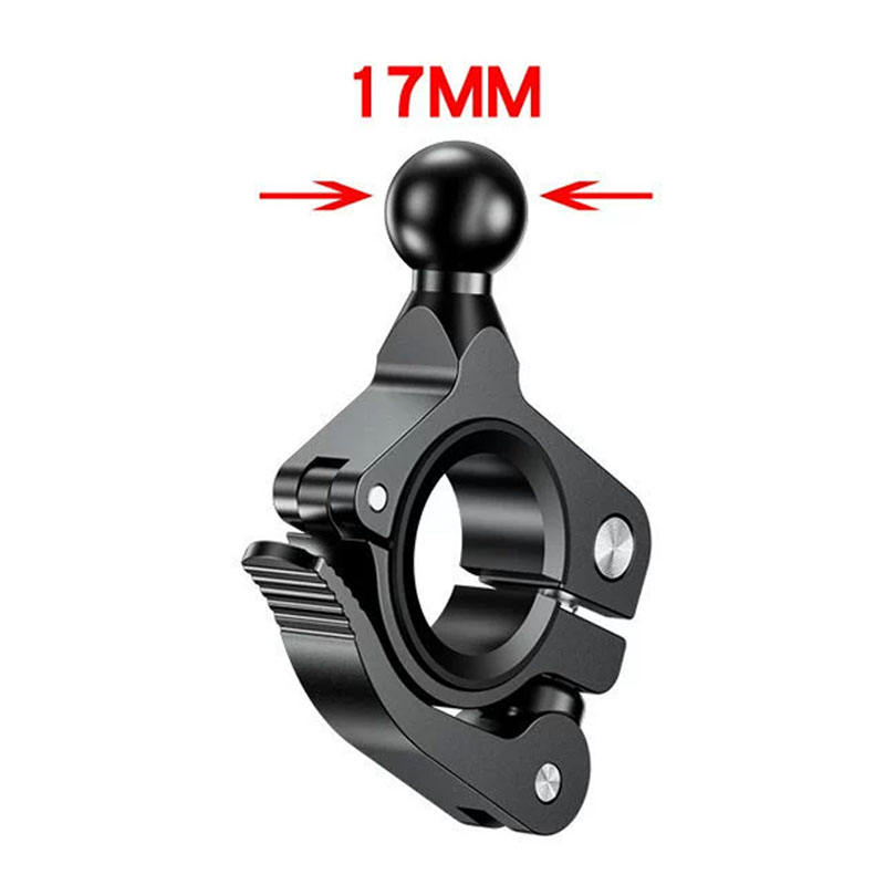 Support de fixation à barre avec boule noire de 17 mm