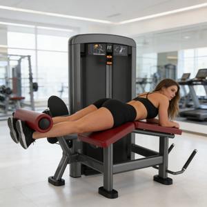 Macchina Commerciale Regolabile per Leg Curl Prono Cheernin, Acciaio Q235 2.5mm, Resistente, 80kg, per Allenamento Gambe e Flessioni, per Palestre e Fabbriche - Product Image 1