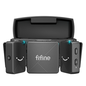 ไมโครโฟน <span class=keywords><strong>Fifine</strong></span> M9 Type-C สำหรับ Android ไมโครโฟนไร้สายขนาดเล็ก 2.4GHz แบบหนีบปกเสื้อ ซิงค์อัตโนมัติ สำหรับโทรศัพท์มือถือ วิดีโอบล็อก - Product Image 1