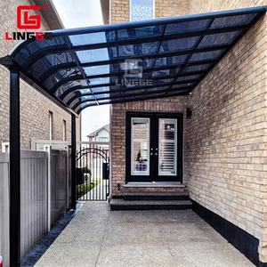 Toit en Polycarbonate <span class=keywords><strong>d</strong></span>'aluminium résistant aux UV, auvent <span class=keywords><strong>de</strong></span> Garage, <span class=keywords><strong>abri</strong></span> solaire <span class=keywords><strong>de</strong></span> stationnement <span class=keywords><strong>de</strong></span> voiture - Product Image 2