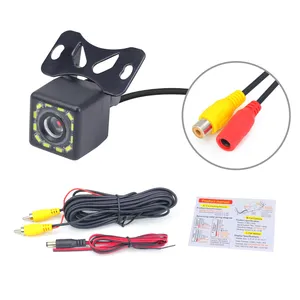 1080P Car Rear View Camera Waterproof Rearview Camera Universal 8 LED Night Vision Backup Parking Reverse Camera