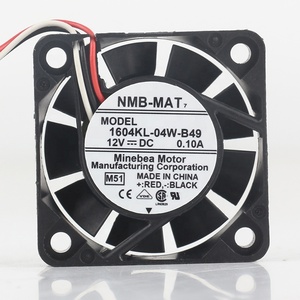 เครื่องแปลงกราฟิกการ์ด0.10A 3สาย NMB 5V 24V 48V DC 12V AC EC 4010 40X40X10MM คอมพิวเตอร์กราฟิกเงียบ4ซม. พัดลมระบายความร้อน<span class=keywords><strong>1604KL</strong></span>-<span class=keywords><strong>04W</strong></span>-<span class=keywords><strong>B49</strong></span> - Product Image 1