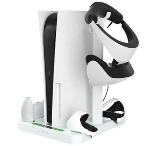 Bộ điều khiển kép sạc trạm dock cho ps5 VR cho Oculus cho Quest <span class=keywords><strong>2</strong></span> quạt làm mát đứng dọc trò chơi lưu trữ khung trò chơi ACC - Product Image 3
