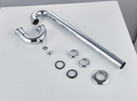 Accessoires de salle de bain Hofen en gros, siphon en laiton doré rose, siphon de lavabo, siphon de lavabo en acier inoxydable