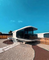 Vente en gros usine : Nouvelle maison conteneur préfabriquée pour camping, capsule spatiale, démontable, modulaire, transportable, personnalisable