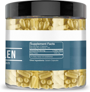 OEM/ODM Marque distributeur Capsules de pollen d'abeille Complément alimentaire Sans OGM <span class=keywords><strong>Gelée</strong></span> <span class=keywords><strong>royale</strong></span> de propolis biologique - Product Image 2